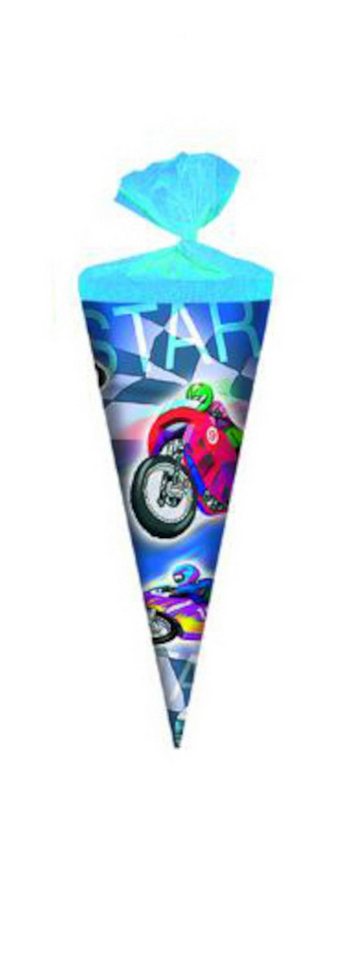 Livepac Office Schultüte Schultüte / Zuckertüte / Länge: 25cm / rund / "Motorrad