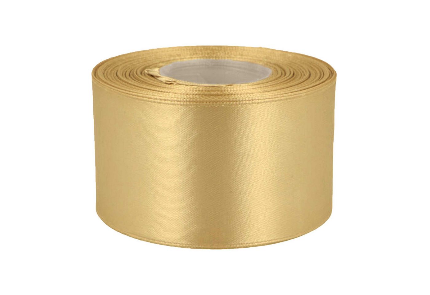 maDDma Satinband 27m Satinband 50mm Geschenkband Dekoband Verpackungsband, gold Bild 3
