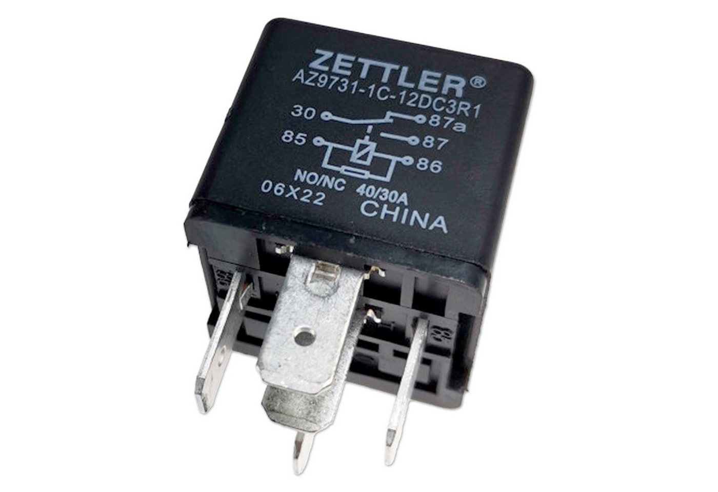 Impulse Innovation Kfz-Relais Relais Mini, 5-polig, Wechsler (CO), 12V, 40/30A, mit Widerstand, (1-St) Bild 4