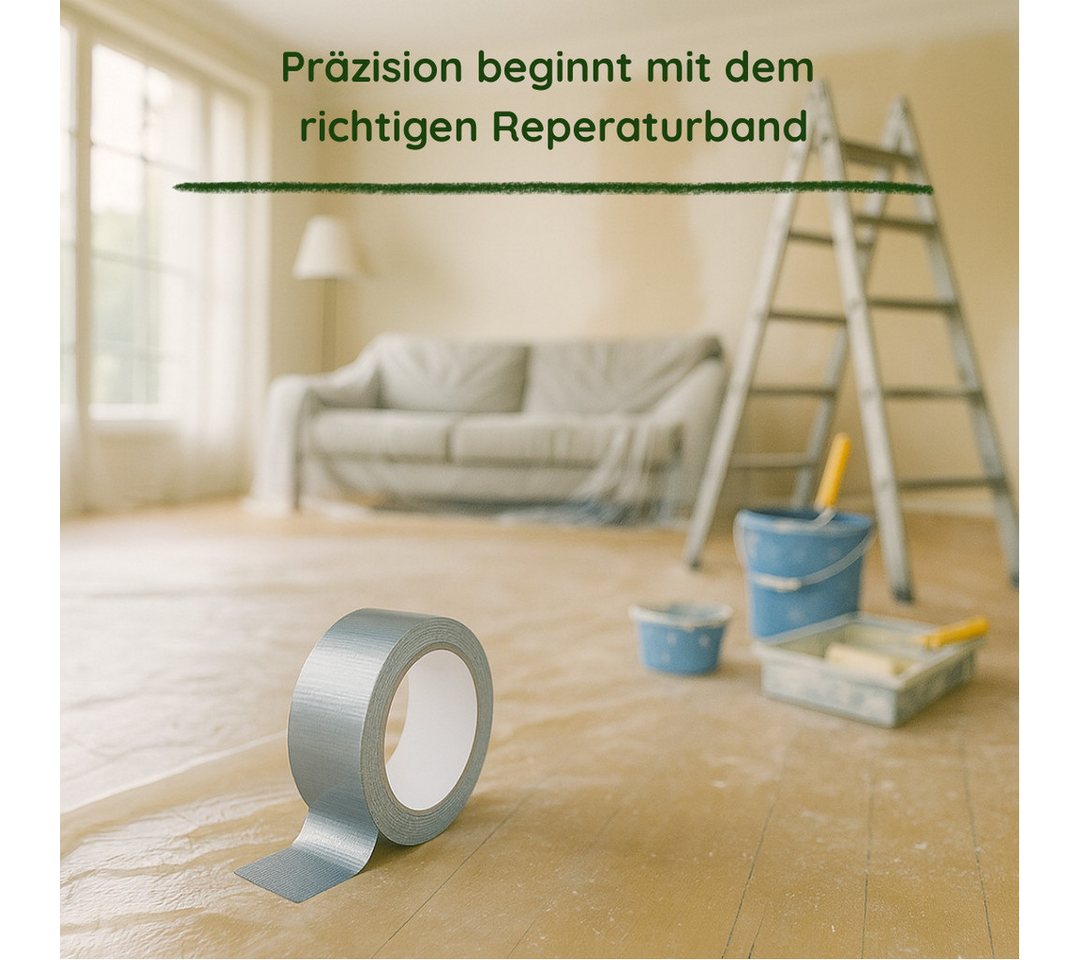 Veluxis Klebeband Veluxis® Reparaturband - Panzerband Reißfest, Wasserundurchlässig & Hohe Klebkraft für Innen & Außen Bild 5