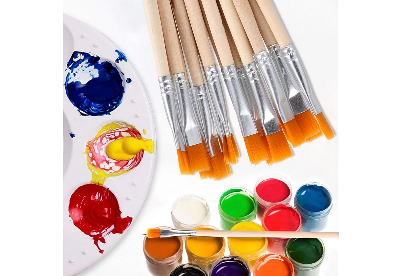 FOUORTUNATE-BEE Malpinsel 40-teiliges Stifte-Set für künstlerisches Zeichnen und Details, (40 St), Perfekt für Künstler, Hobbyzeichner und kreative Projekte Bild 2