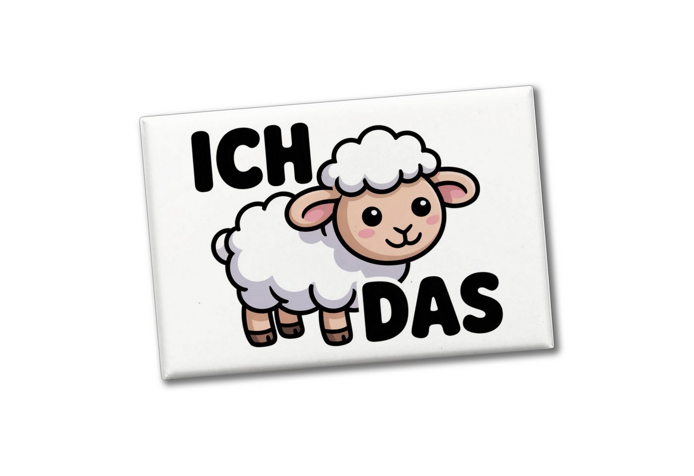 speecheese Magnet Niedliches Schaf Ich das Souvenir Magnet für die Motivation Bild 2