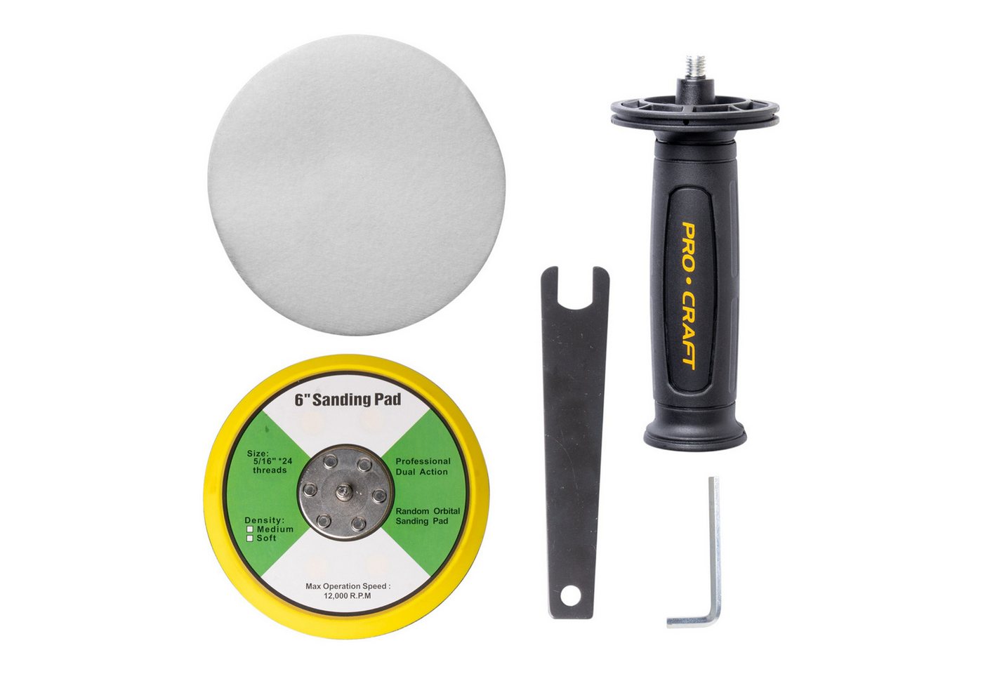 PRO CRAFT Akku-Poliermaschine PM20bb Poliermaschine 20 V 150 mm + 2x Akku 2,0 Ah + Ladegerät Bild 2