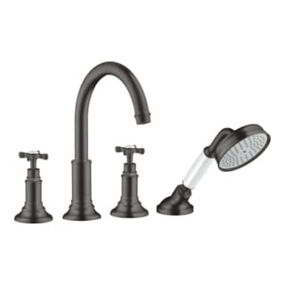 hansgrohe Fertigmontageset Axor Montreux 4-L-BW-Rand-Arm, m KrG, brush. bla vc