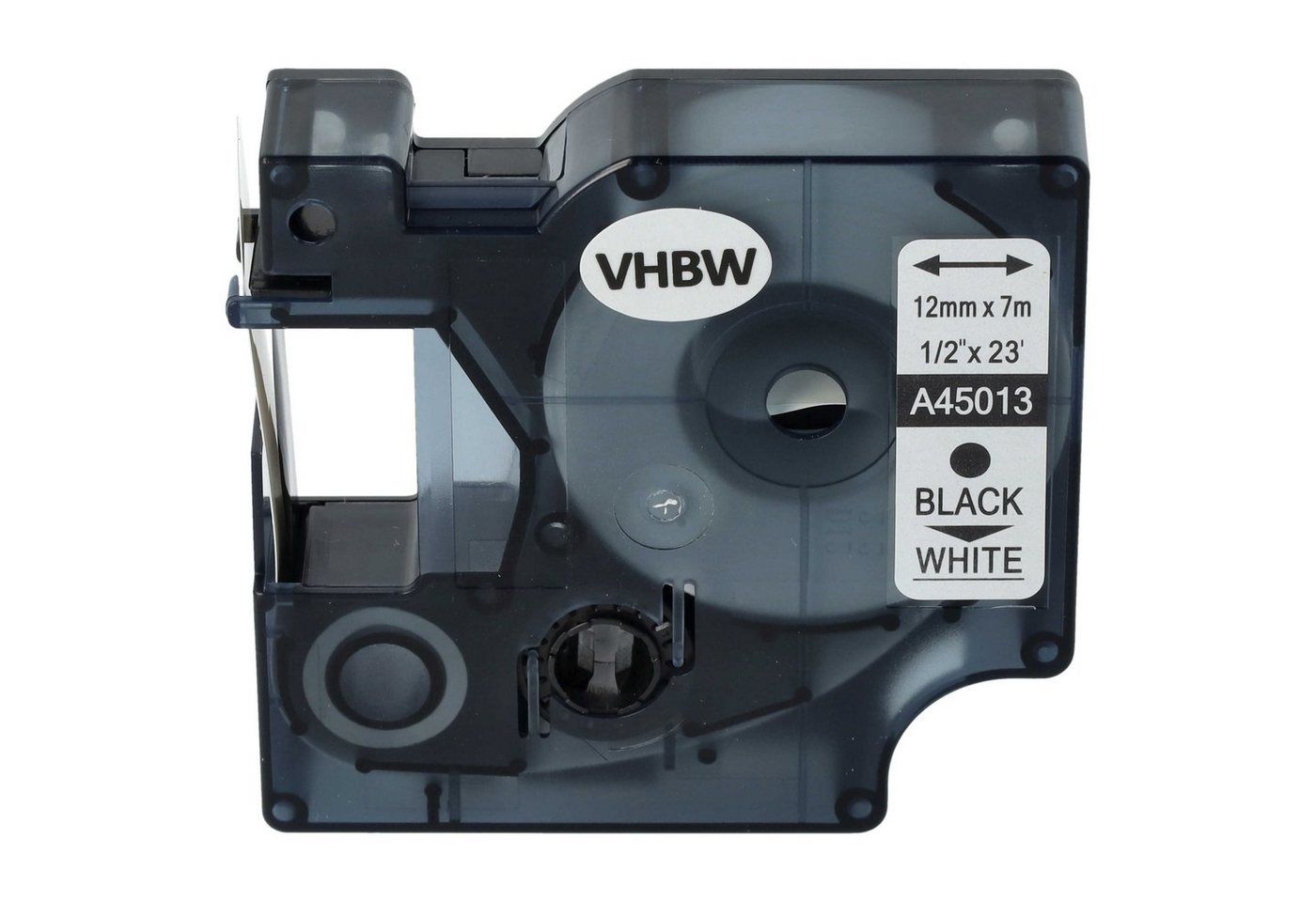 vhbw Beschriftungsband passend für Dymo LabelManager 100, 210D, 120P, 200, 260P, 280, 100, Hochwertige Patrone für Ihren Etikettendrucker, Ihr Beschriftungsgerät