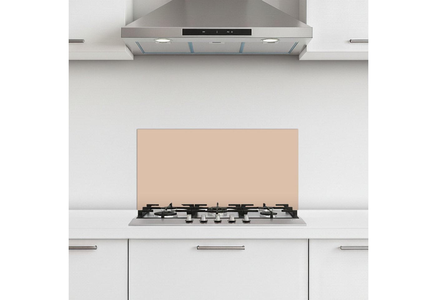 KitchenYeah Küchenrückwand selbstklebend (keine Folie) Beige - Farben - Unifarben, (1-tlg), Küchenrückwand, Spritzschutz, Kitchen, 60x30 cm
