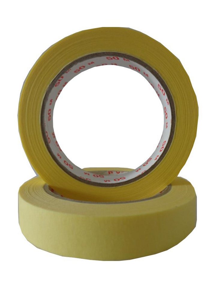 WBV - Westdeutscher Bindegarn-Vertrieb Eselgrimm GmbH & Co. KG Klebeband Kreppband Abdeckband Abklebeband Malerkrepp 19mm x 50m