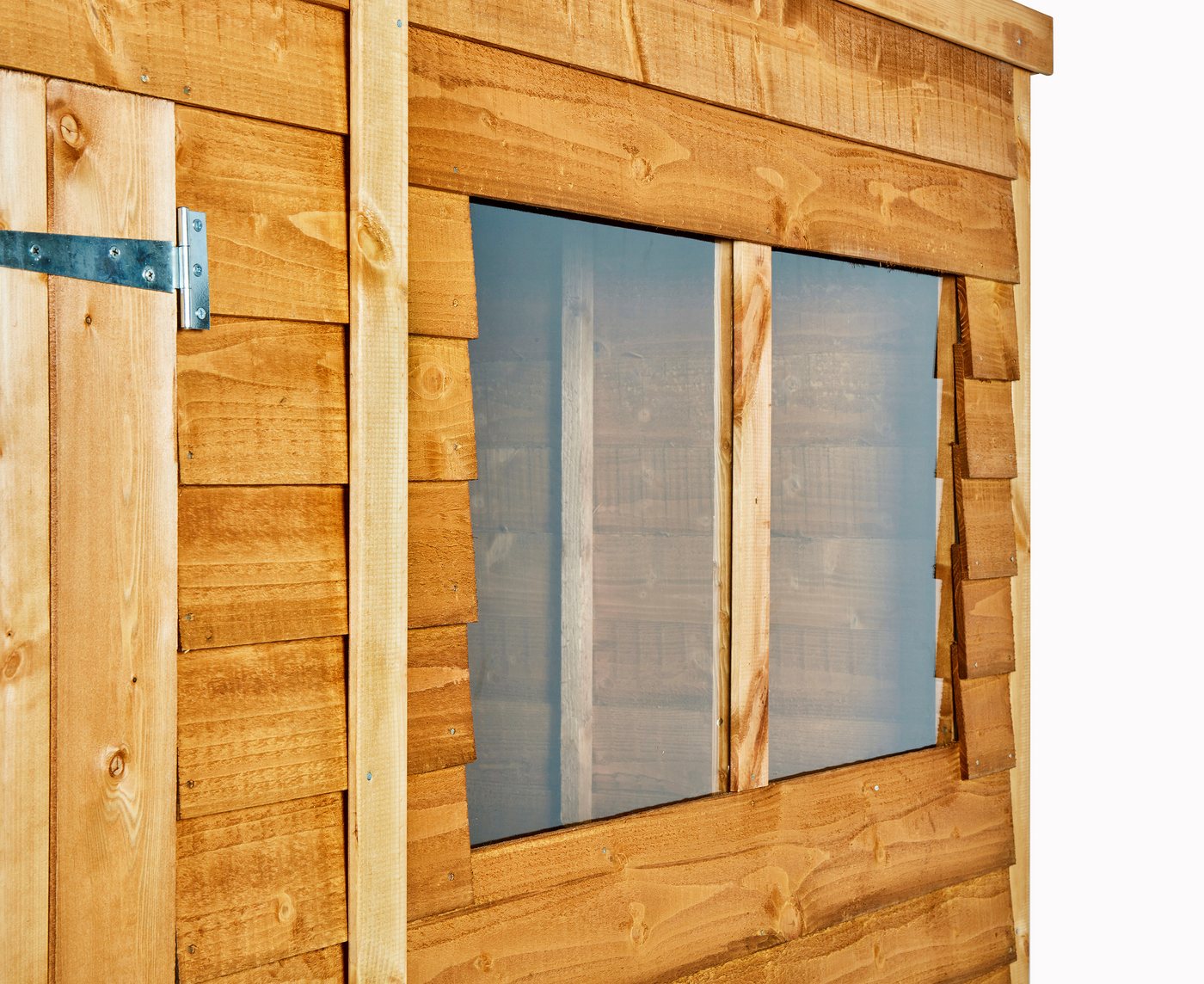 Powersheds Gartenhaus Gartenhaus mit Pultdach und Stülpschalung, Vollholz, BxT: 360x180 cm, (Polyester-verstärkte DachpaPOPe, gehärtetes Glas, hochwertiges Holz), Hochwertiges Holz Bild 2