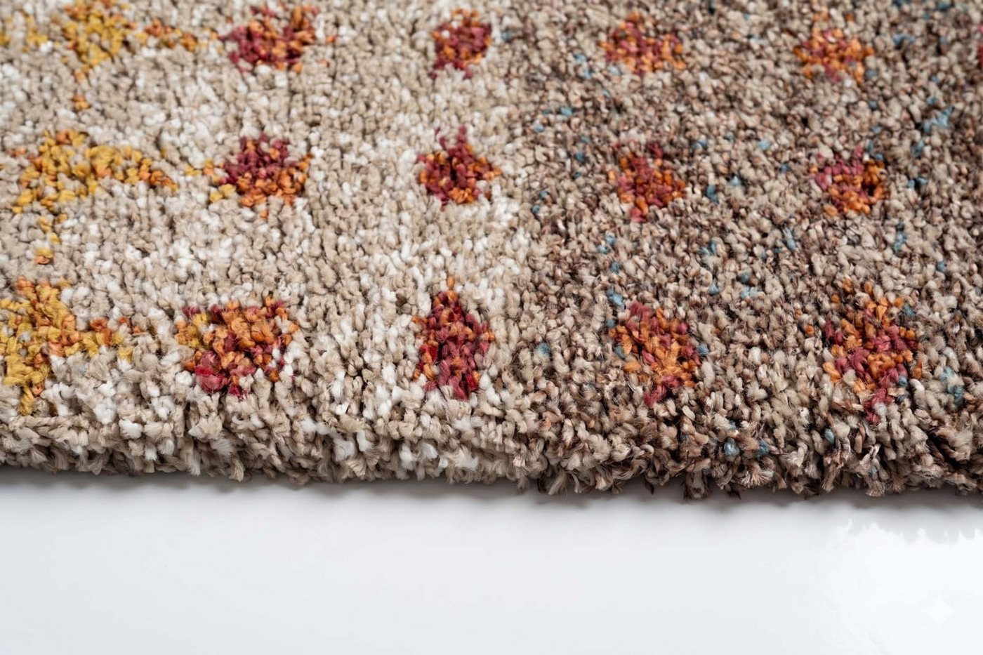 TaraCarpet Langflor-Teppich TaraCarpet Berber Gent Wohnzimmer,Schlafzimmer,Esszimmer multi, rechteckig, Höhe: 25 mm, moderner Hochflor gemustert Multicolor 80x150 Bild 3