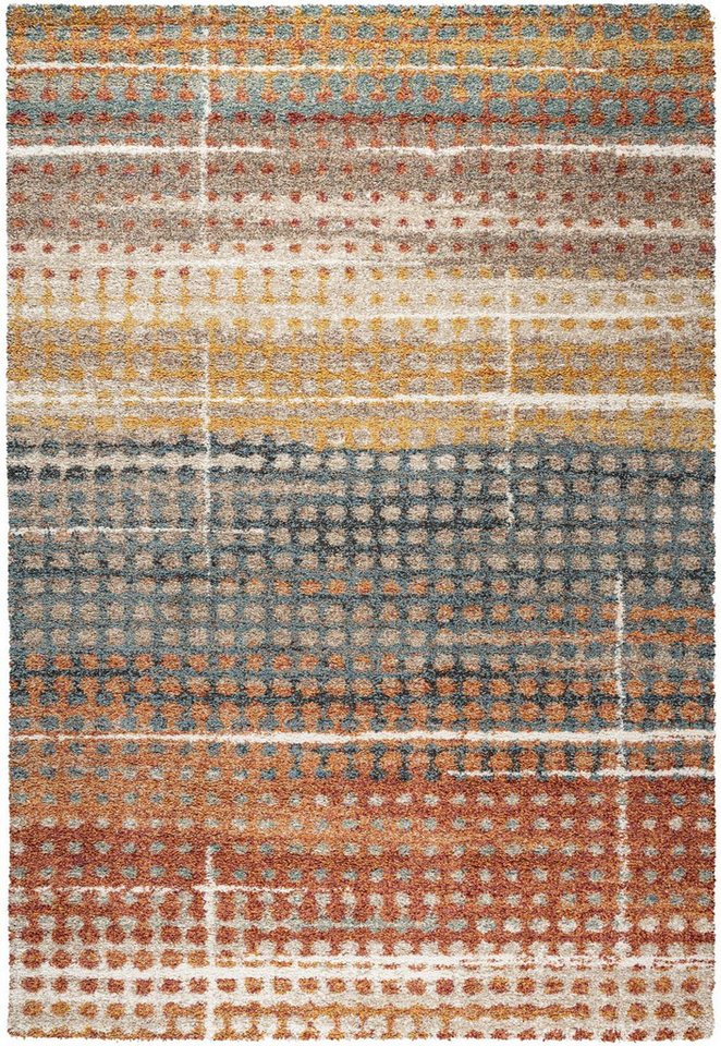 TaraCarpet Langflor-Teppich TaraCarpet Berber Gent Wohnzimmer,Schlafzimmer,Esszimmer multi, rechteckig, Höhe: 25 mm, moderner Hochflor gemustert Multicolor 80x150 Bild 5