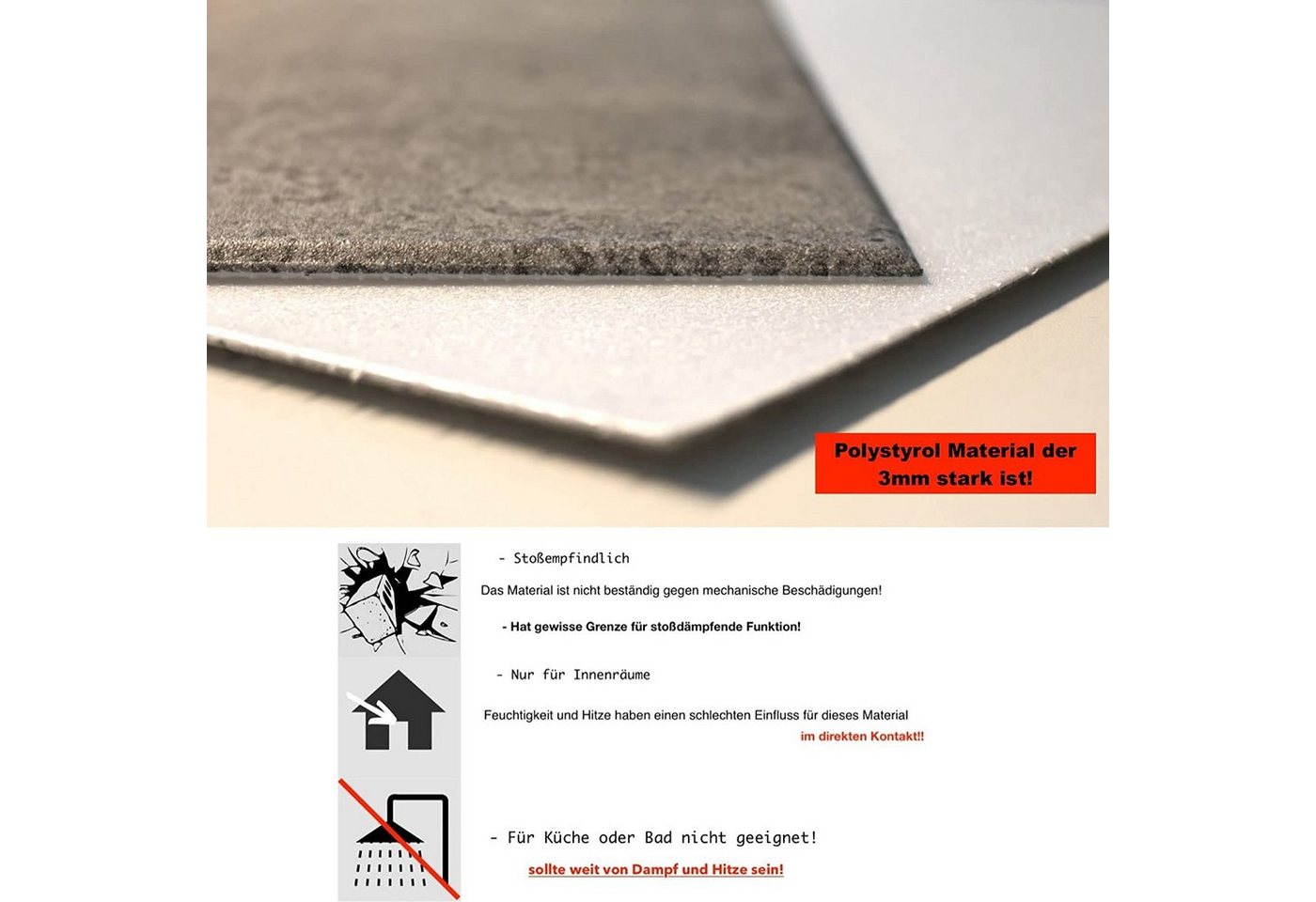 IKHEMalarka 3D Wandpaneel aus Polystyrol Styropor XPS Holzoptik 4m² Pakiet, 0,25 qm, Paneelen für Decken Wand 50x50cm 3mm Stärke Bild 5