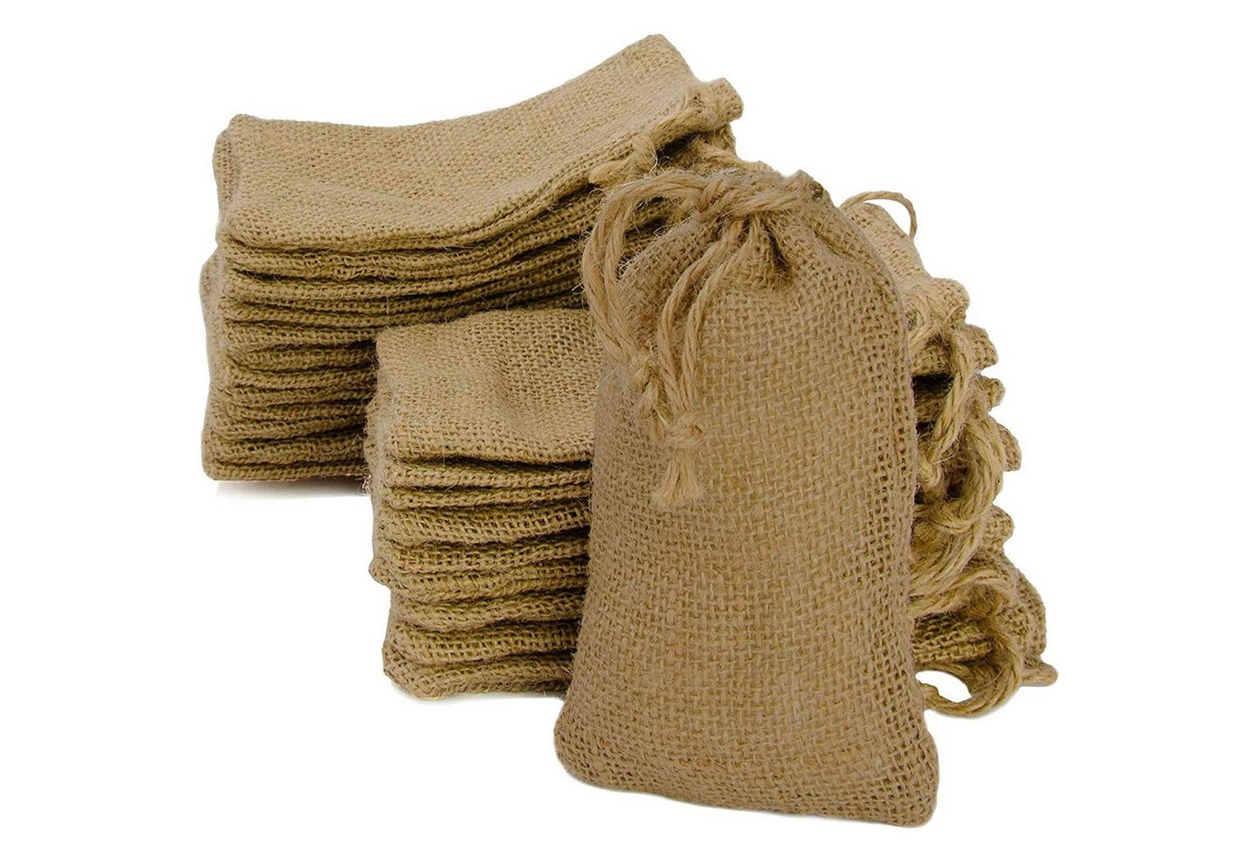wisefood Küche 24-tlg., Jutesäckchen - natur 9x15cm (Naturfaser) - 24er Set - 1 Set Bild 3