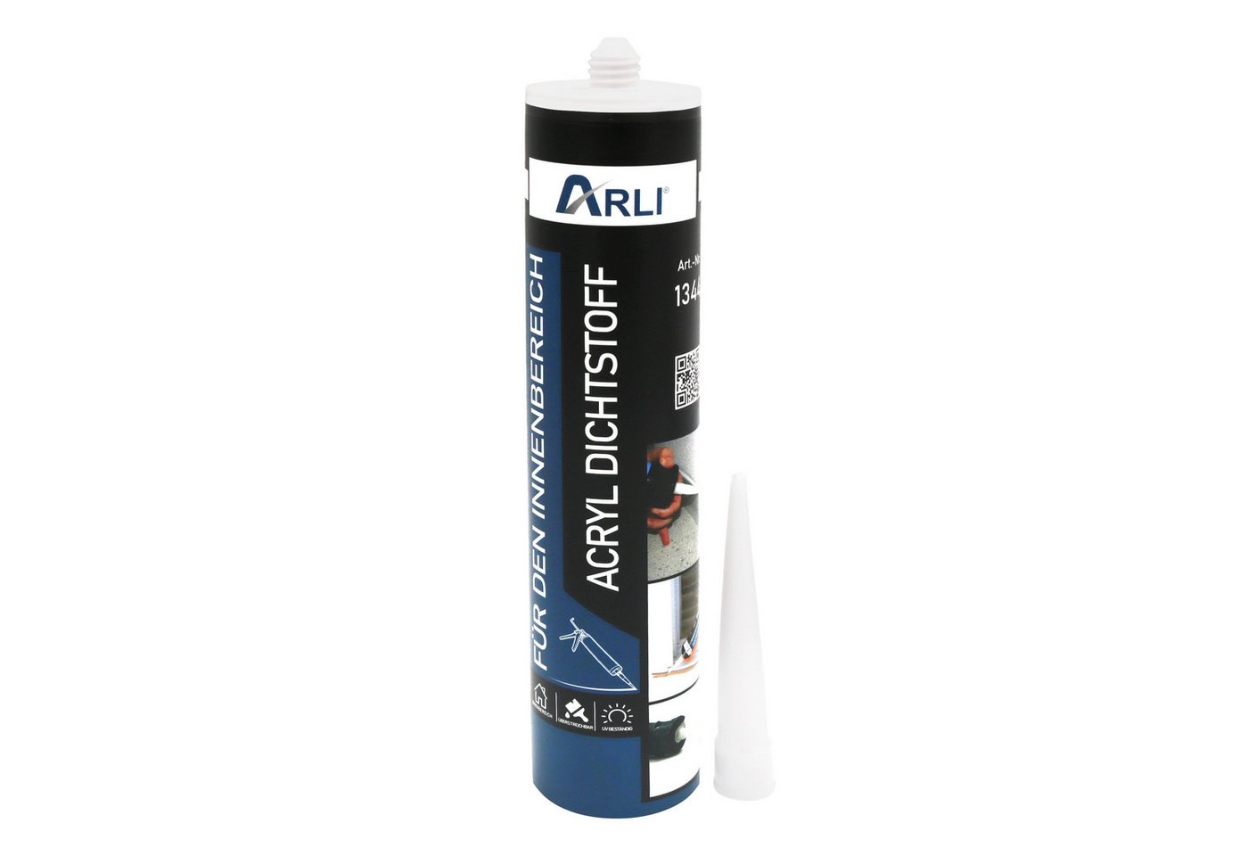 ARLI Spachtelmasse 3x Acryl 310ml Dichtstoff Universal Bauacryl, Maleracryl Fugendichter weiß Dichtstoff Bild 3