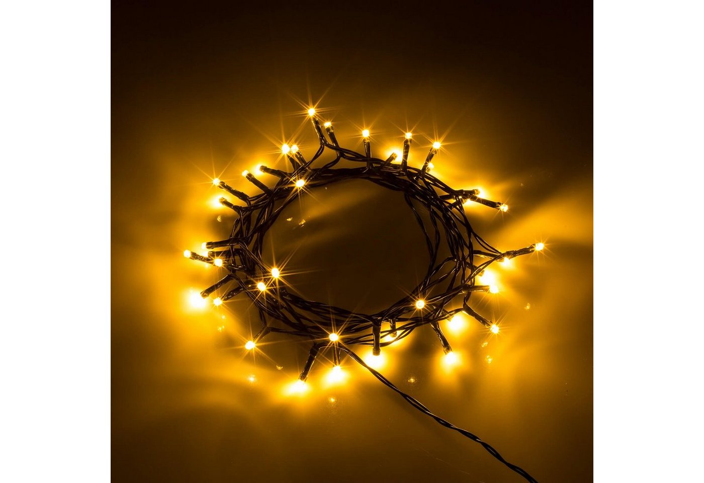 Out of the Blue LED-Lichterkette SET Innen Aussen Lichterkette 40+120 LEDs weiß+bunt mit Timer, 2er Set, 6-Stunden Timer, Weiß Bunt umstellbar, Batteriebetrieb