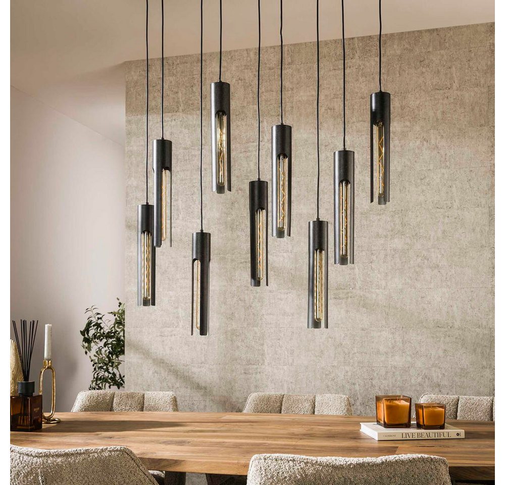 famlights Pendelleuchte Pendelleuchte Alla in Schwarz E27 7-flammig Bild 4