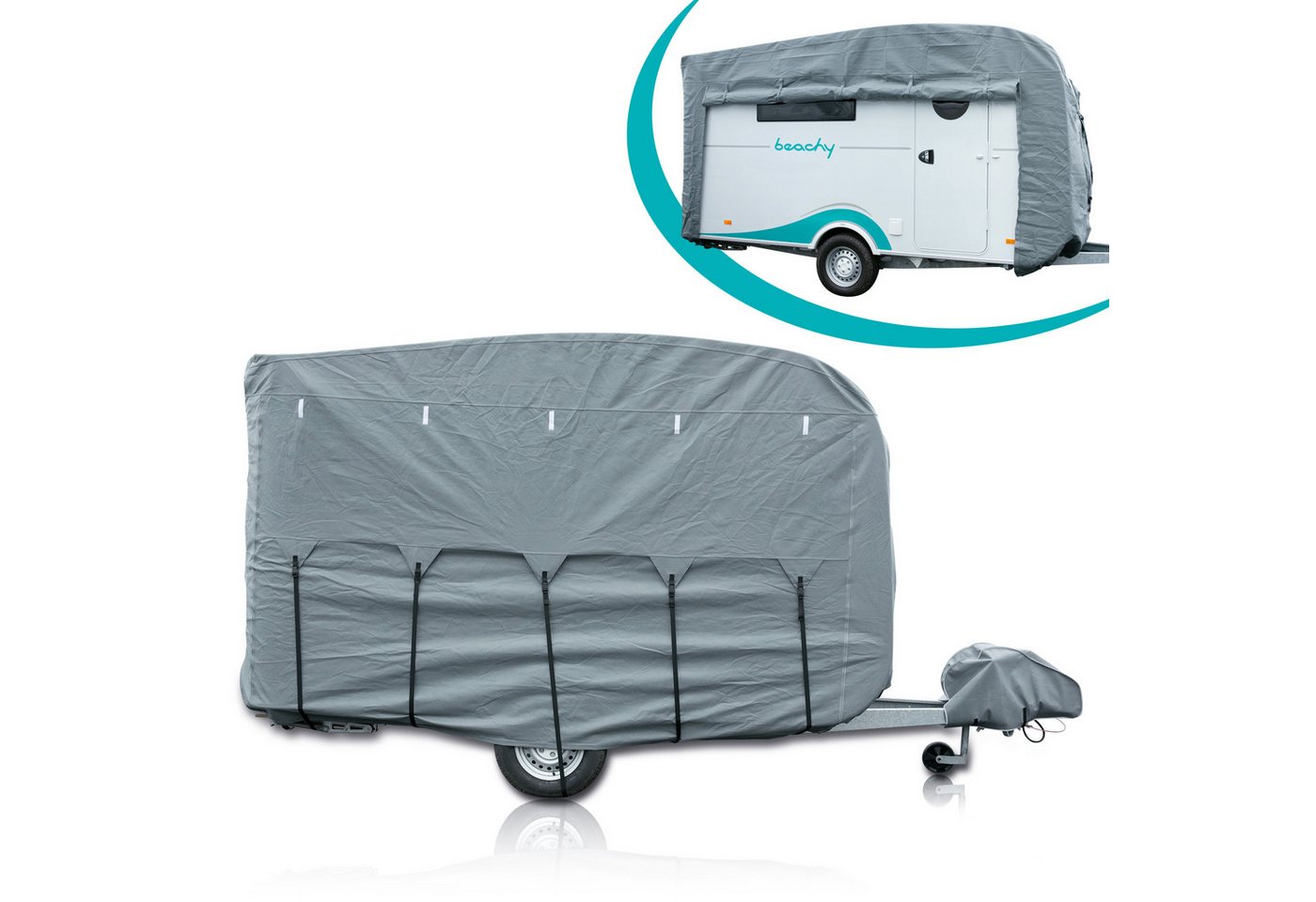 yourGEAR Faltgarage your GEAR Naro L/XL Wohnwagenabdeckung für Hobby beachy 420 und 450 Bild 2