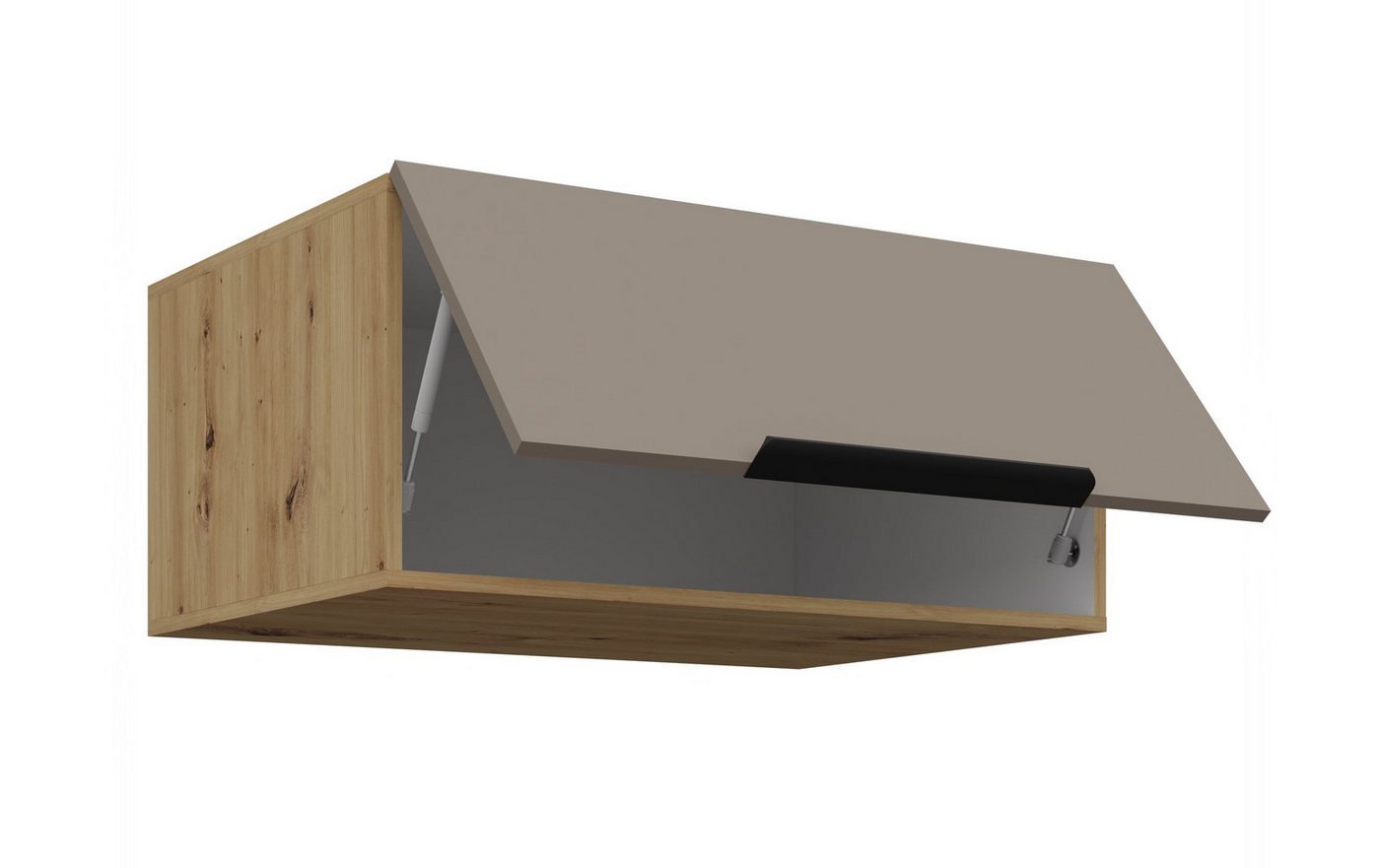 Küchen-Preisbombe Aufsatzschrank 80 cm Küche ARIA Sandgrau Küchenzeile Küchenblock Anti Fingerprint Bild 4