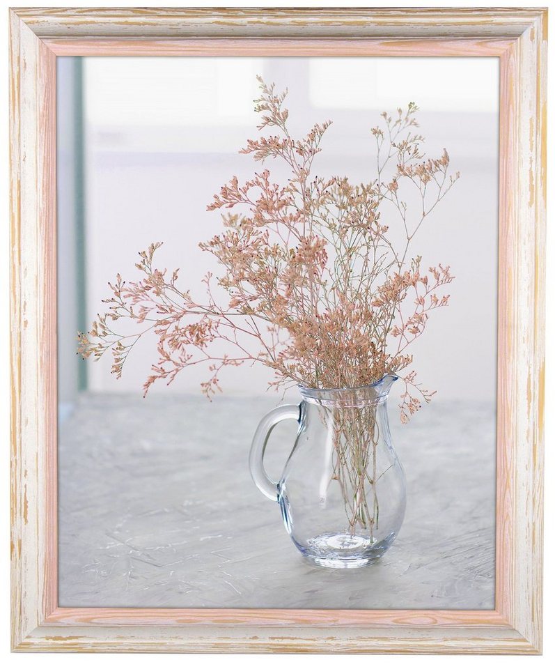 myposterframe Einzelrahmen Artemis Echtholz zweifarbig, (1 Stück), 60x80 cm, Rosé Weiß Vintage, Echtholz Bild 4