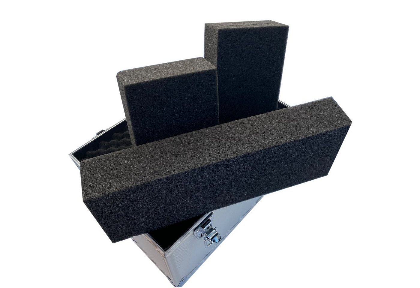ECI Tools Werkzeugkoffer Aluminium Koffer Silber Entnehmbarer Deckel (LxBxH) 400 x155 x 240 mm