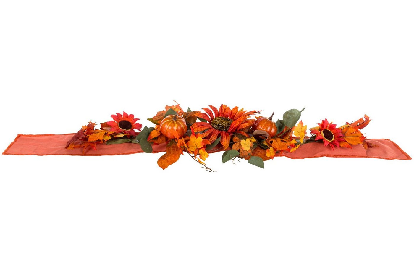 Wohnando LED Dekoobjekt Herbstliche Tischdekoration blumiges Design und festlicher Beleuchtung