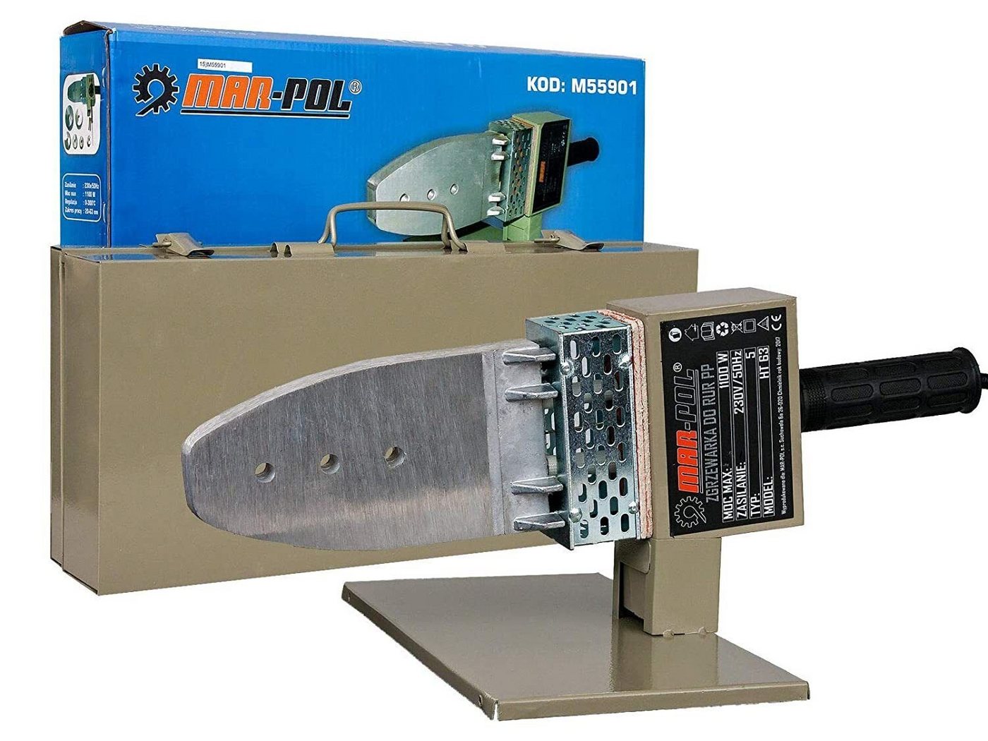 Mar-Pol PE-Rohr MUFFENSCHWEIßGERÄT PE-ROHR SCHWEIßGERÄT PE PP PB PVDF ROHR Ø20-63mm, (1-tlg) Bild 4