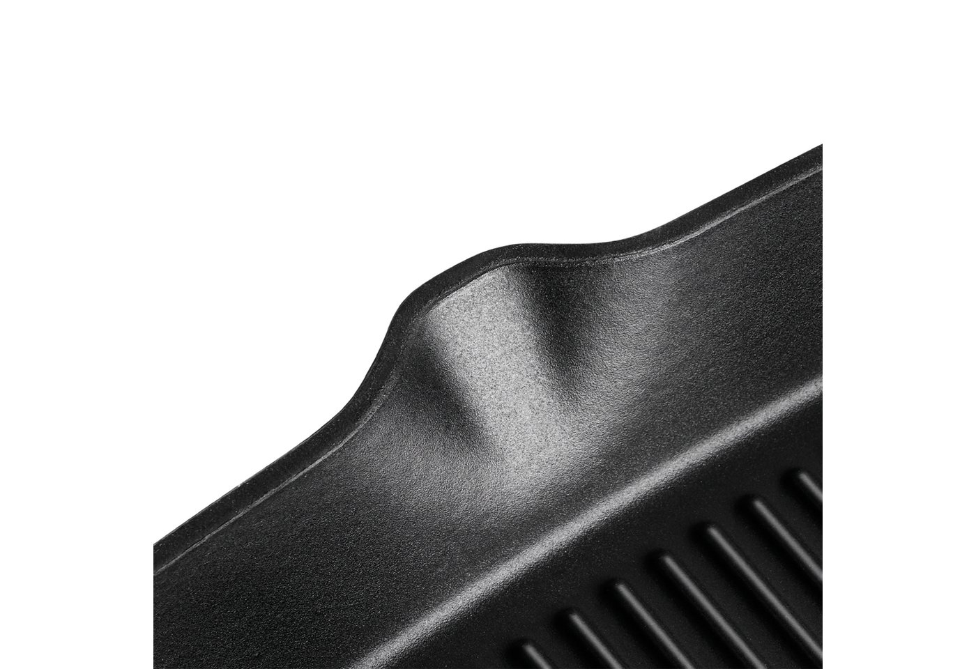 Springlane Grillpfanne SPRINGLANE Gusseisen Grillpfanne 26 cm, für alle Herdarten - Grau, Gusseisen, emailliert