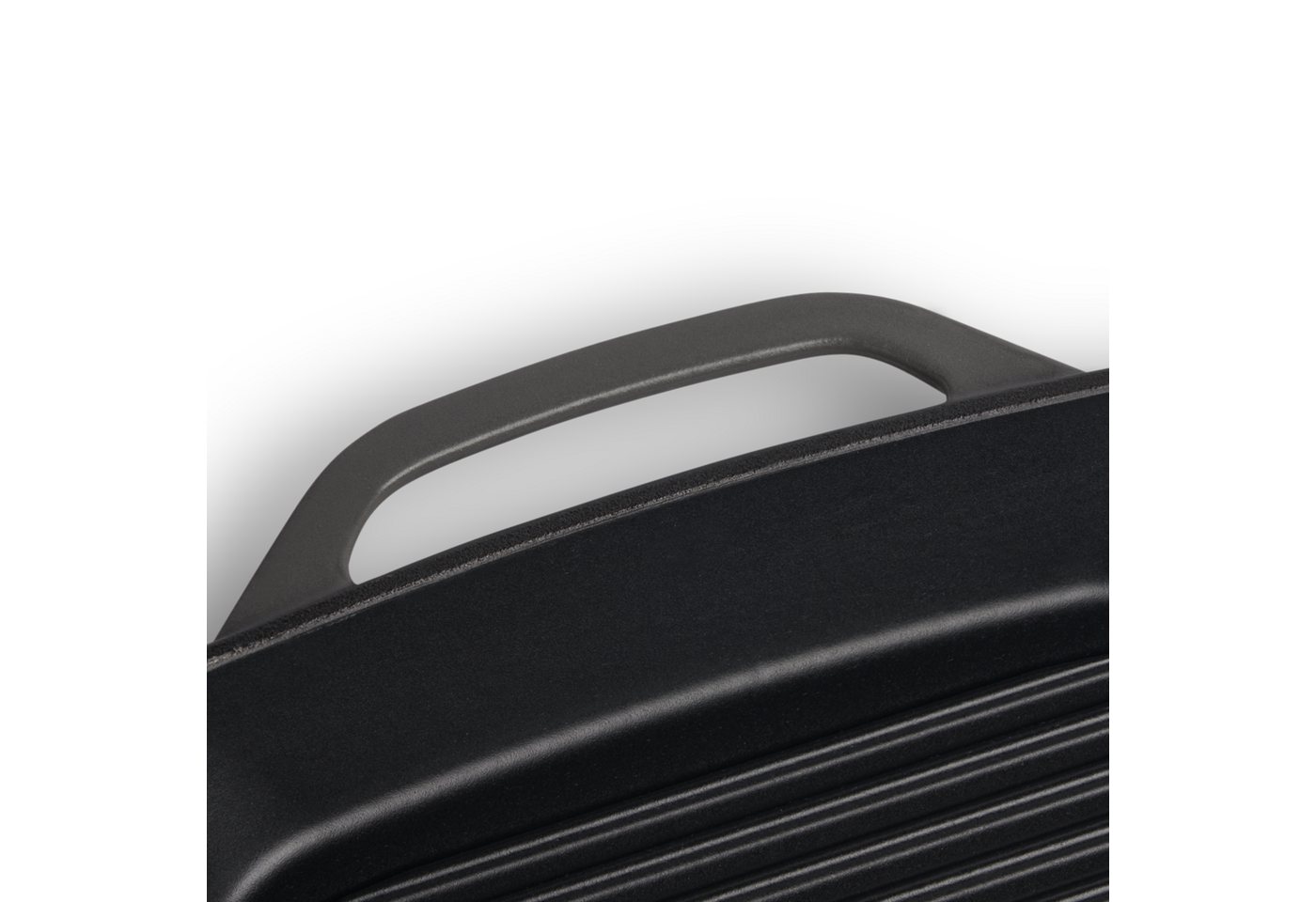 Springlane Grillpfanne SPRINGLANE Gusseisen Grillpfanne 26 cm, für alle Herdarten - Grau, Gusseisen, emailliert Bild 2