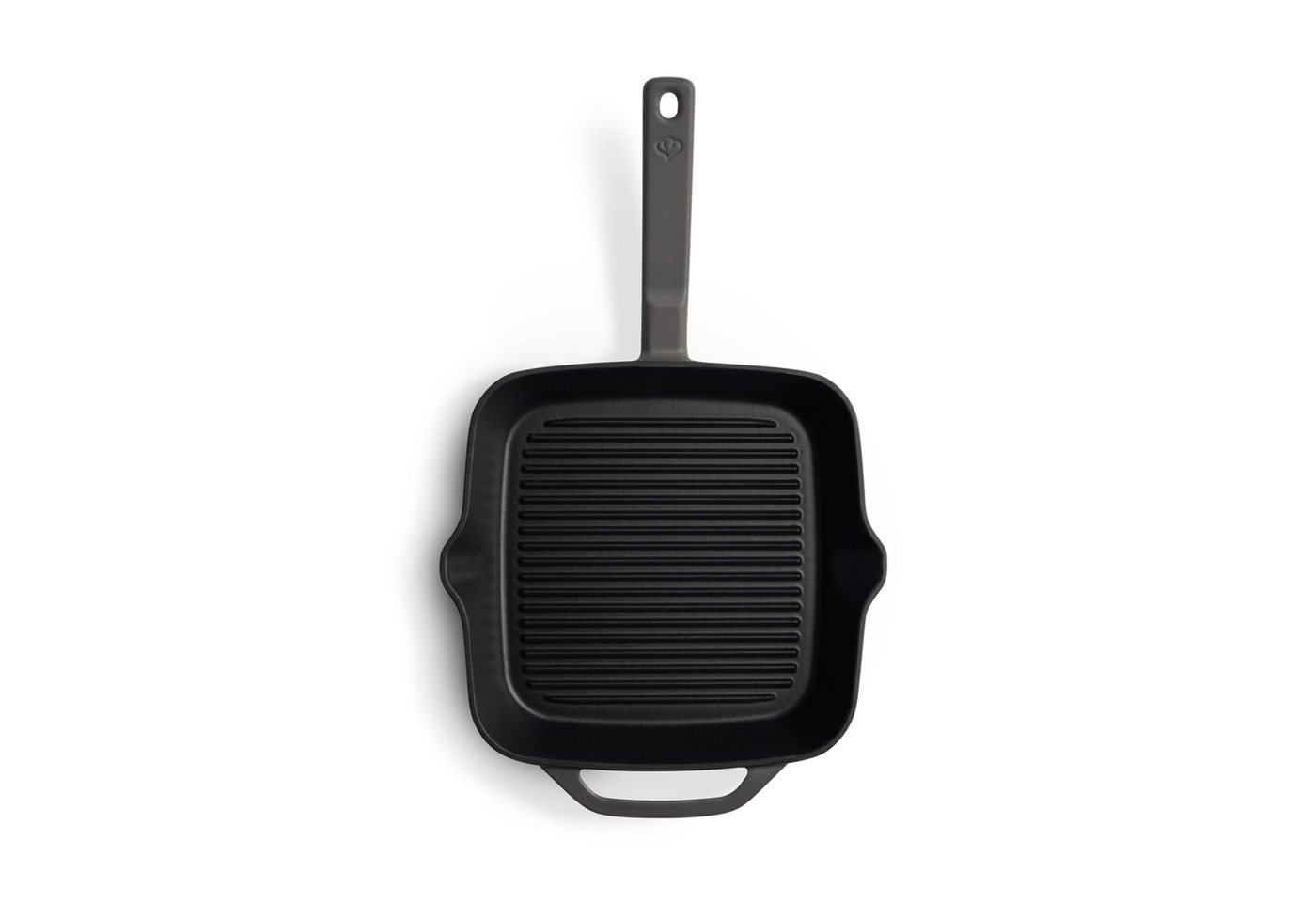 Springlane Grillpfanne SPRINGLANE Gusseisen Grillpfanne 26 cm, für alle Herdarten - Grau, Gusseisen, emailliert Bild 4
