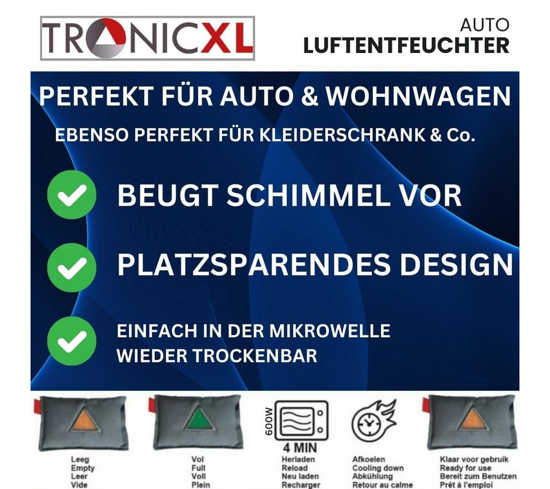 TronicXL Auto-Entfeuchter 4 Auto Luftentfeuchter Zubehör für PKW Wohnmobil Wohnwagen Entfeuchter, für PKW, LKW, Auto, Cockpit, Camping, zelt, wiederverwendbar Bild 3