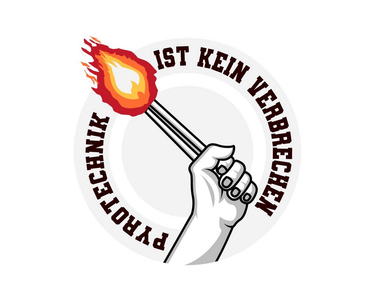 Spreadshirt Aufkleber Pyrotechnik Ist Kein Verbrechen Fußball Fan Stadion Sticker Aufkleber Bild 3