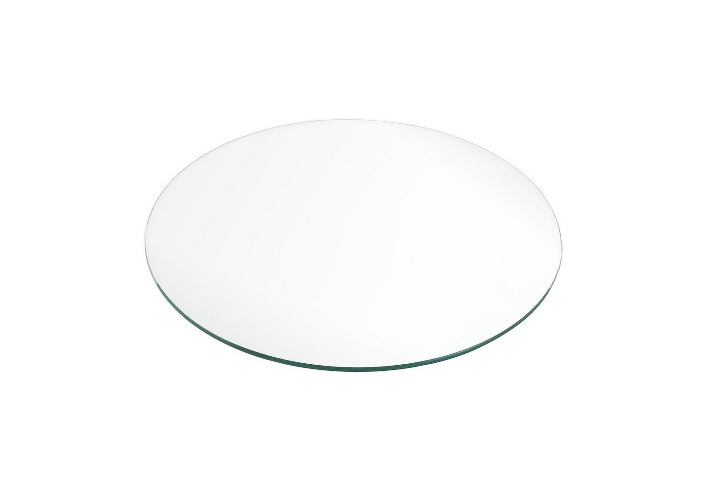 LebensWohnArt Tischplatte Glasplatte TERRY 60cm Rund 6mm Gehärtetes Glas Bild 2