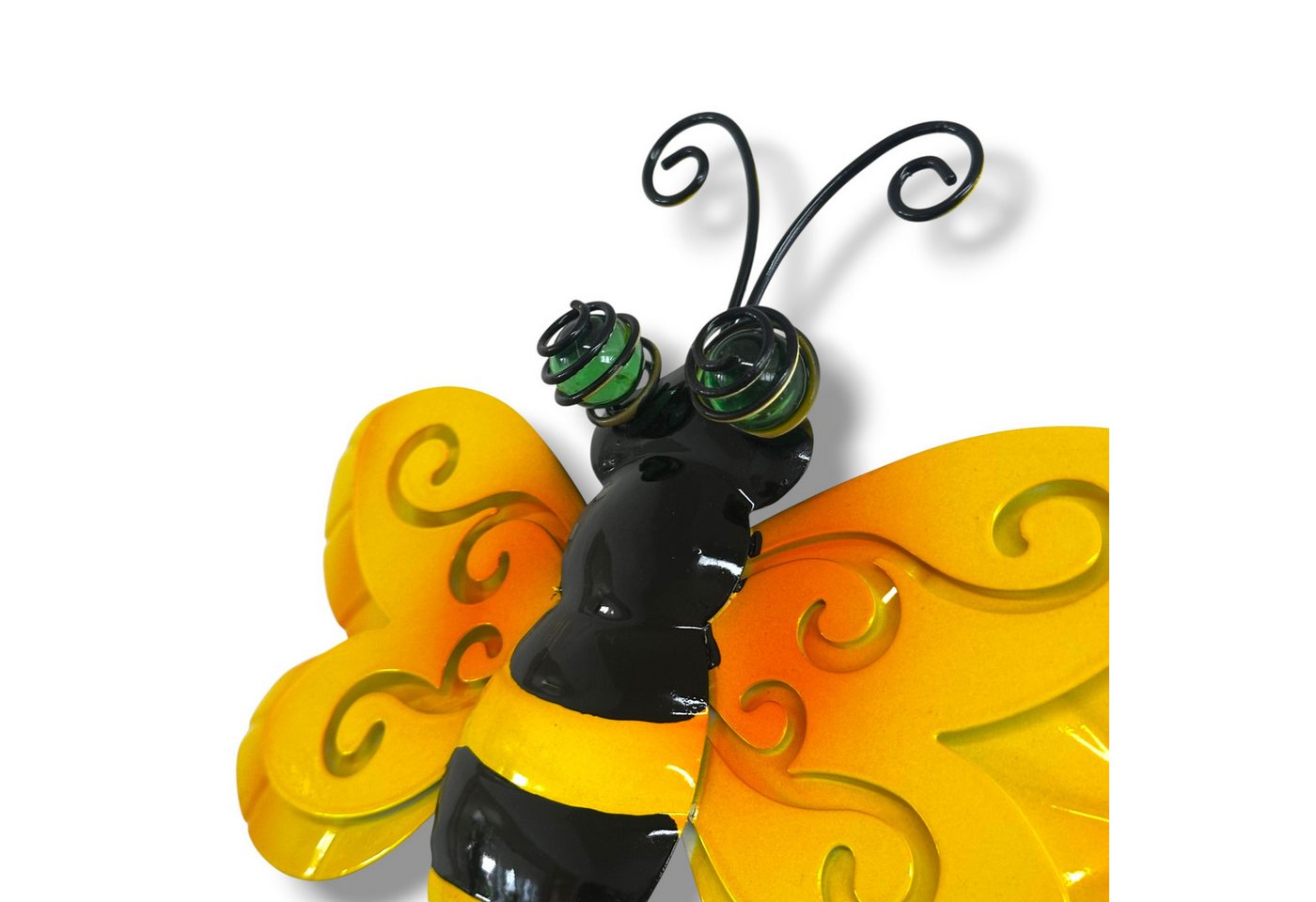 Dragimex Gartenstecker Gartenstecker Biene 78cm, Gartendekoration Blumenstecker Biene