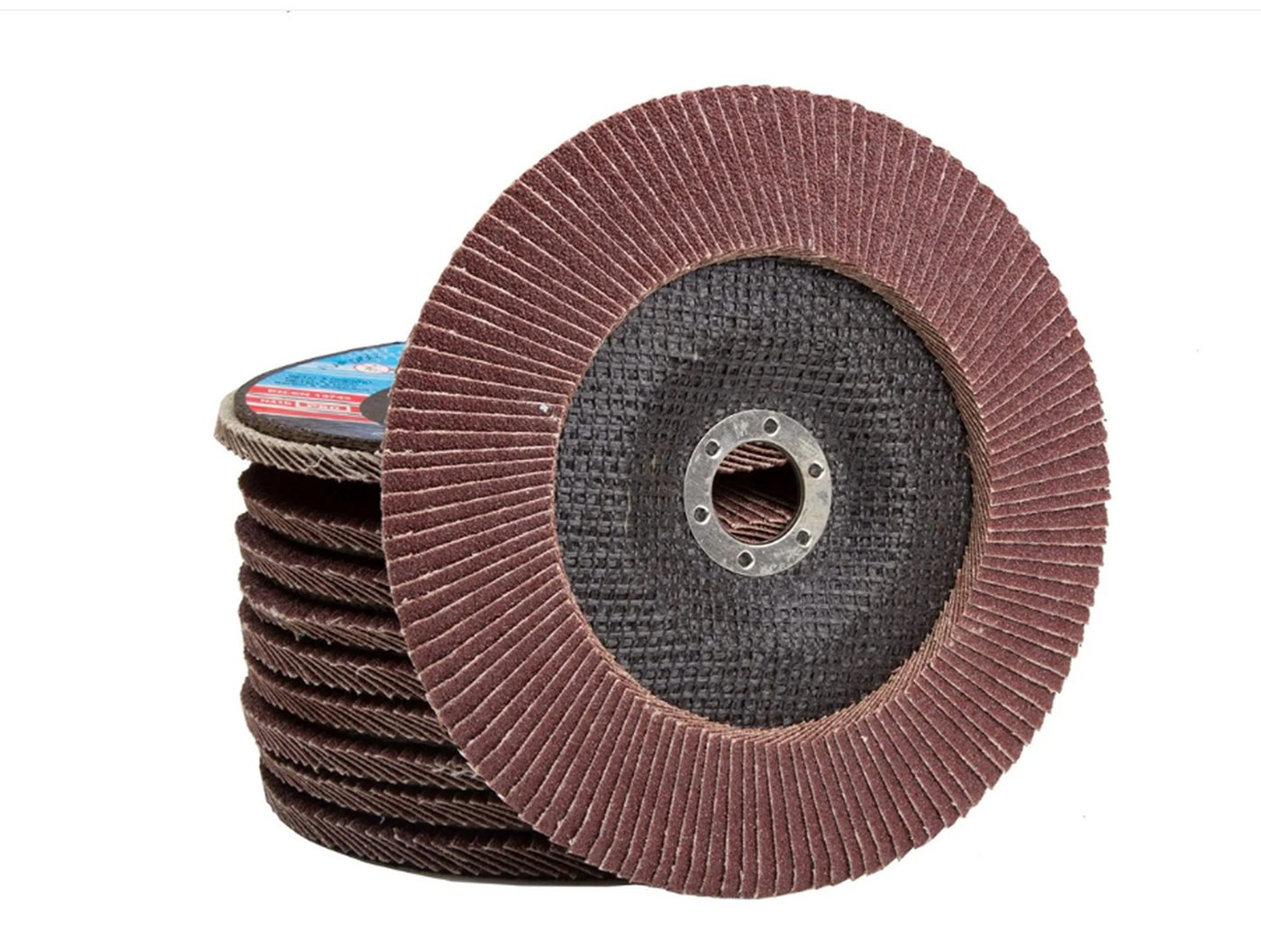 Falon-Tech Fächerscheibe 10 Stk Fächerscheiben Lamellenscheiben Schleifscheiben 150 mm 80K, 10-St.