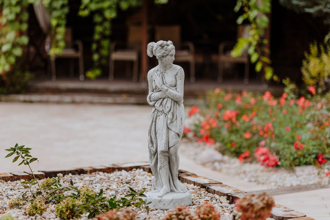 gartendekoparadies.de Gartenfigur Venus Italica Statue nach Antonio Canova, Steinfigur, H. 80 cm, 24 kg, Frostsicher Bild 3