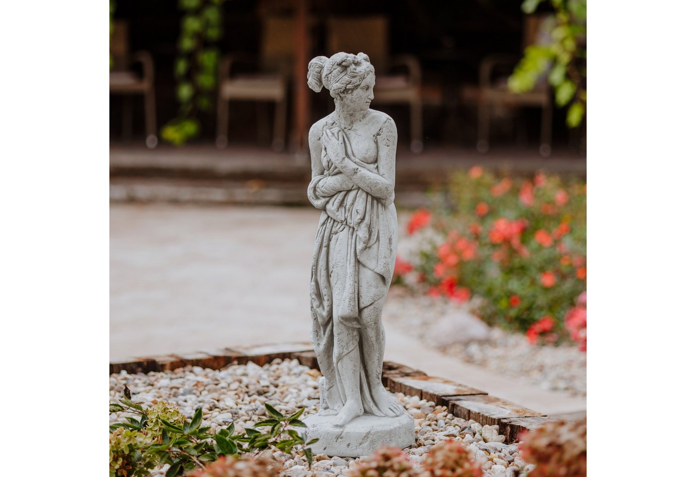 gartendekoparadies.de Gartenfigur Venus Italica Statue nach Antonio Canova, Steinfigur, H. 80 cm, 24 kg, Frostsicher Bild 4