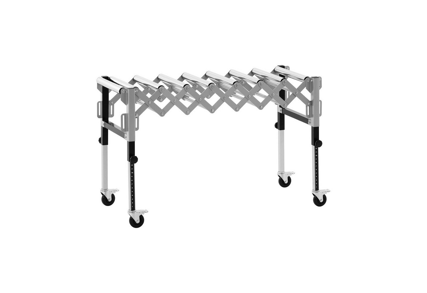 MSW Werkbank Mobile Rollenbahn 9 Rollen Förderanlage 130 kg 147 cm faltbar Bild 5