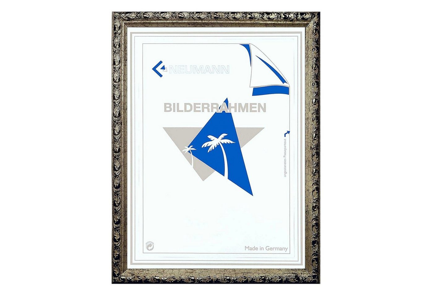 Bilderrahmen Neumann Einzelrahmen Barockrahmen platin fein verziert 812 PLA, verschiedene Varianten