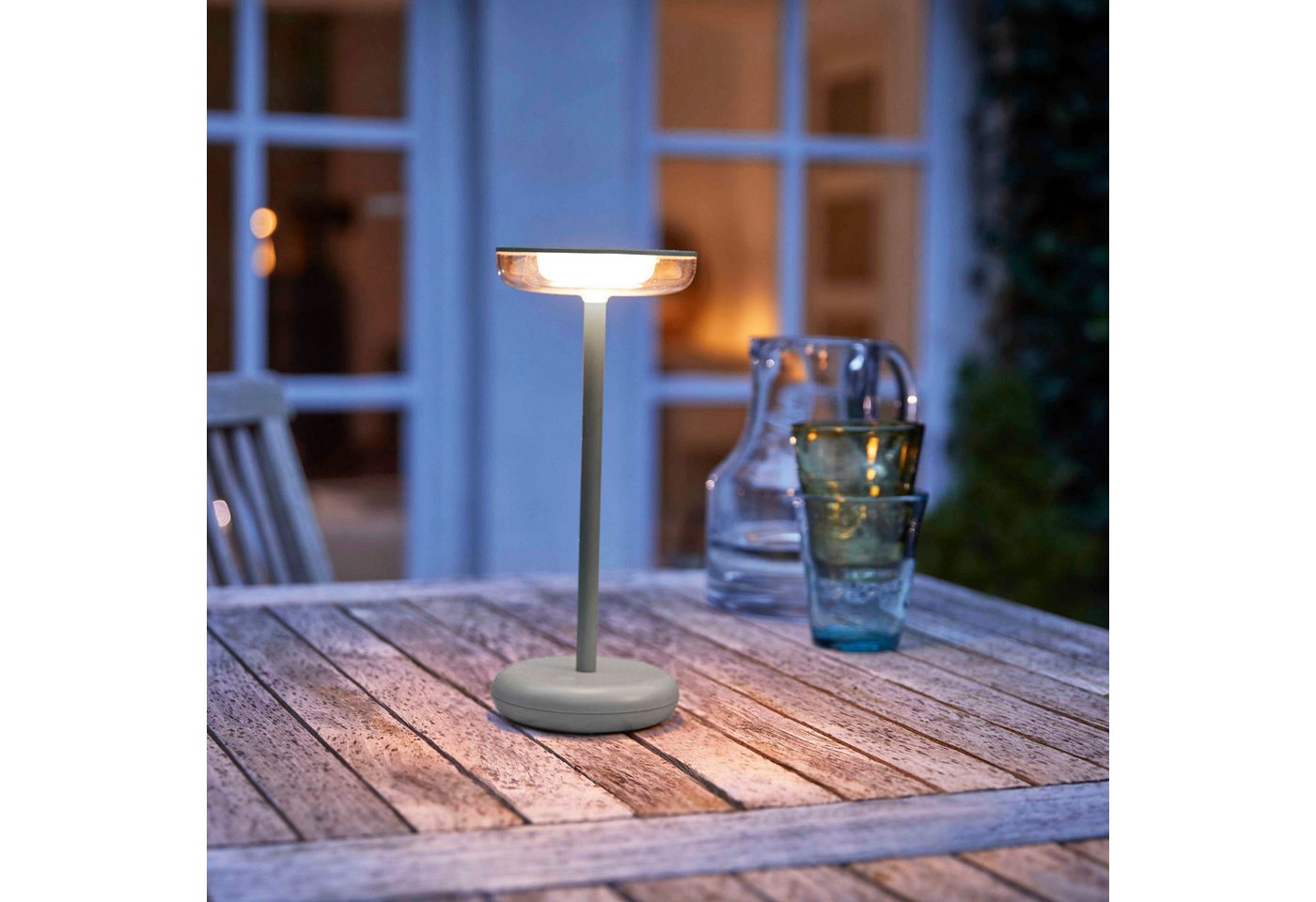 Northpoint LED Nachttischlampe Moderne dimmbare Tischlampe 30cm, warmweiß, USB-C, 1800mAh Akku Bild 4