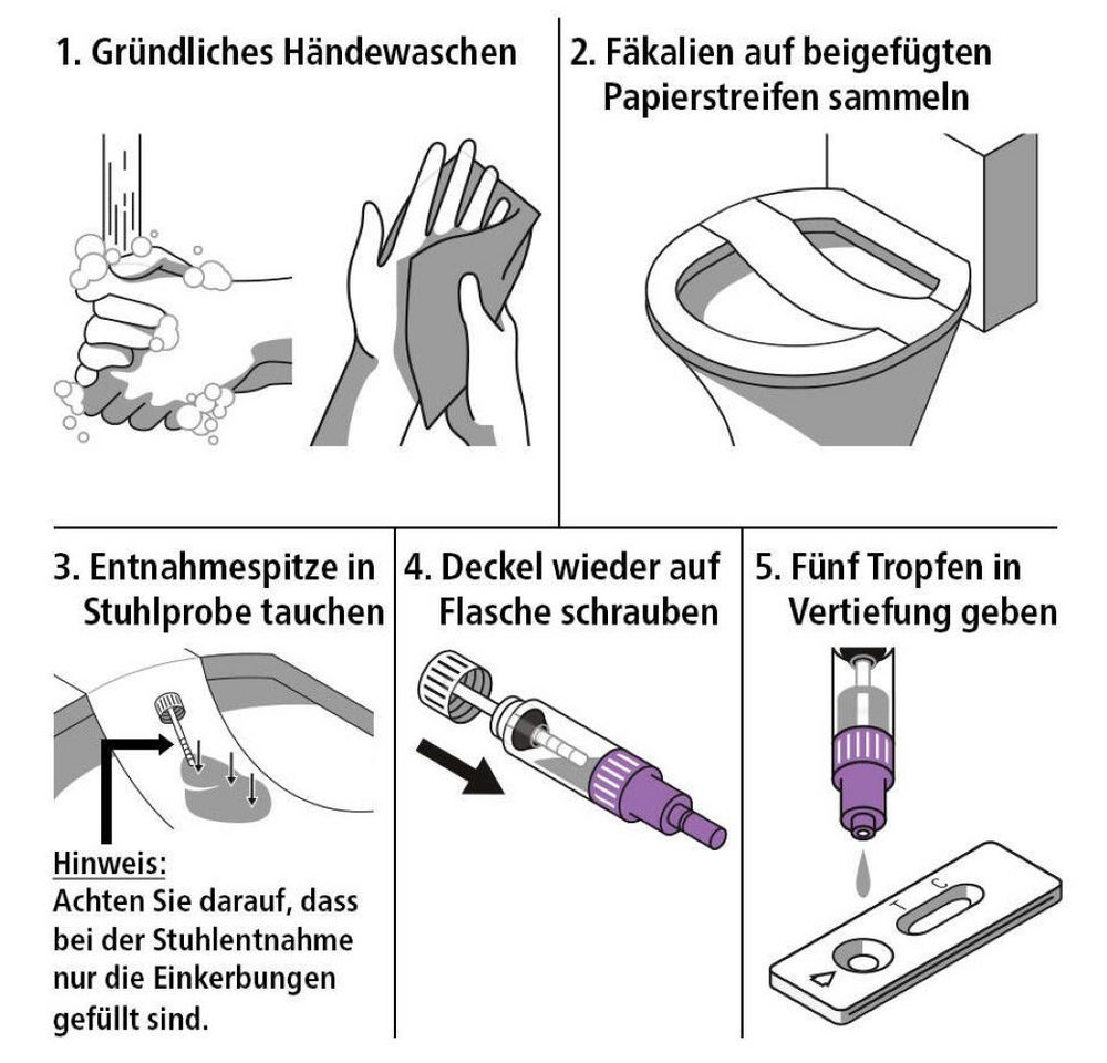 siegmund care Darmparasiten-Test Darmentzündung Selbsttest, 1-tlg., Genauigkeit 95,4 % Bild 5