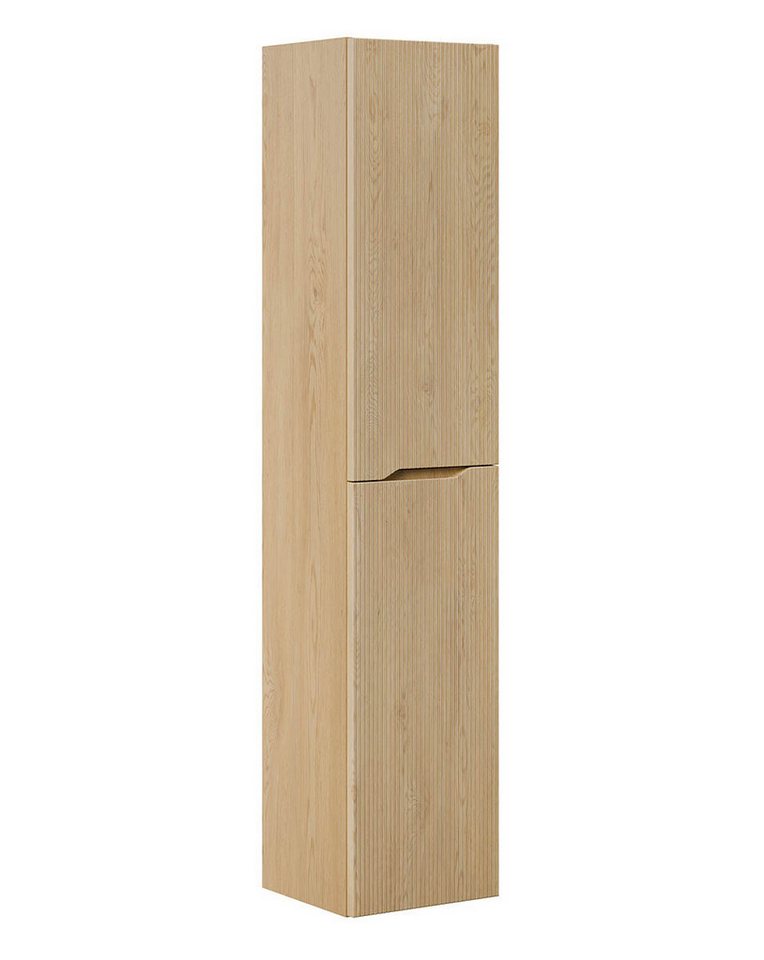 einfachgutemoebel Waschtisch-Set Badezimmer Hochschrank STEINFJORD, 2-türig 170cm hoch, oak, (Badmöbel Set, 1-St., Bad Hochschrank 2-türig) Bild 4