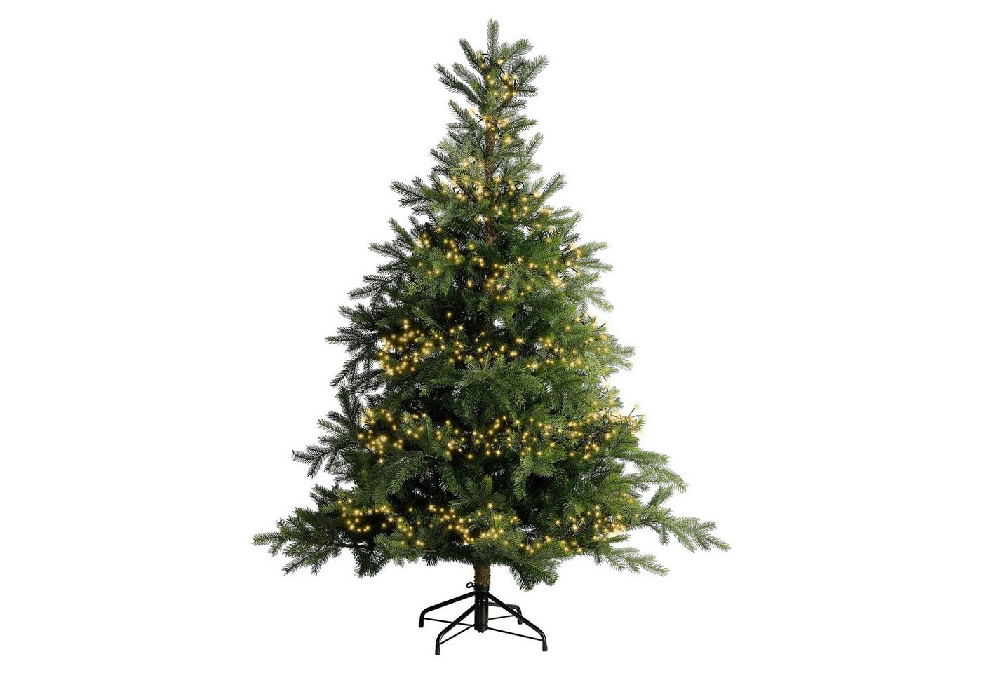 Lumineo LED-Lichterkette Lumineo Lichterkette CLUSTER 288 LED 2,6 m Soft Gold, schwarzes Kabel, Indoor/Outdoor, dimmbar, 8h-Timer, + 5 m Zuleitung Bild 3