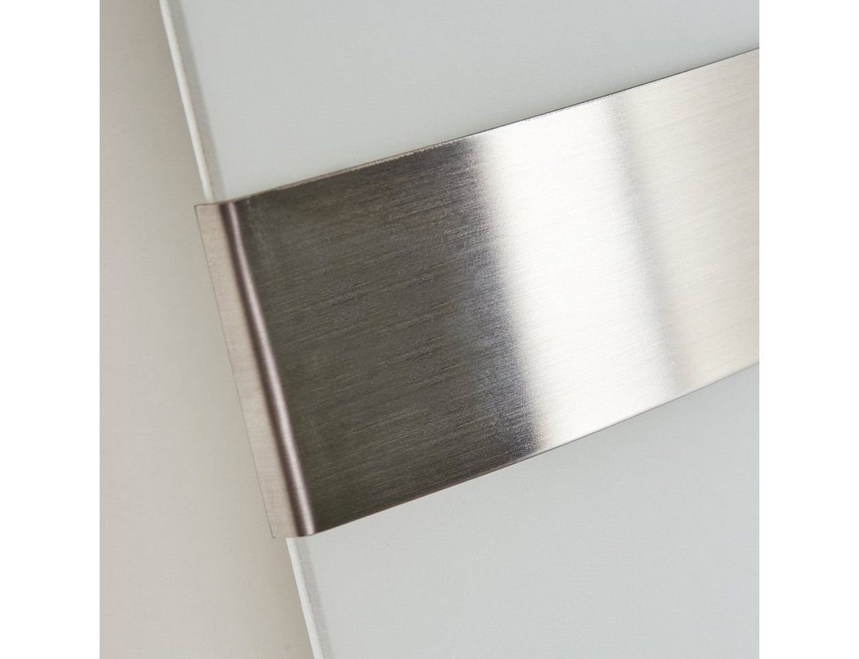 hofstein Wandleuchte »Cusighe« Wandlampe aus Glas/Metall in Stahl gebürstet, ohne Leuchtmittel, 2800 Kelvin, Wandspot m. Up&Down-Effekt, 1xE27, m. Lichteffekt Bild 2