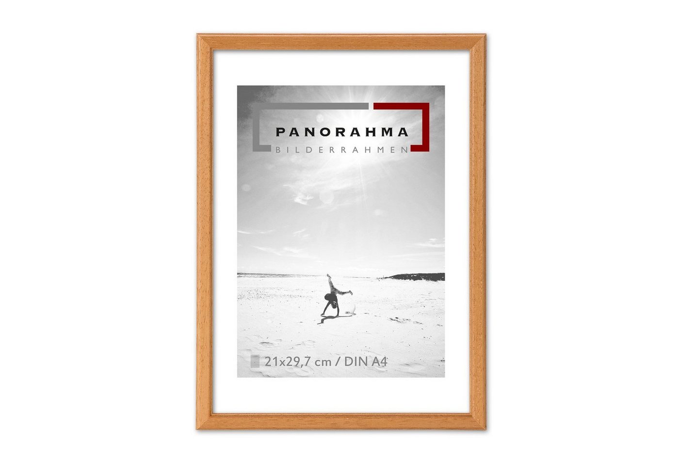 Panorahma Bilderrahmen Holzbilderrahmen Berlin, schmale Leiste, klassisch elegant, 5 Farben, für 1 Bilder (1 Rahmen), sehr schmal