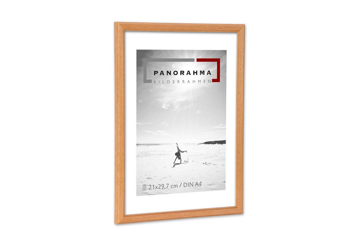Panorahma Bilderrahmen Holzbilderrahmen Berlin, schmale Leiste, klassisch elegant, 5 Farben, für 1 Bilder (1 Rahmen), sehr schmal Bild 3