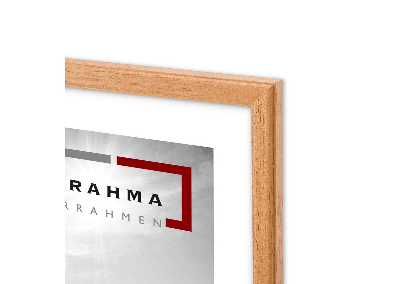 Panorahma Bilderrahmen Holzbilderrahmen Berlin, schmale Leiste, klassisch elegant, 5 Farben, für 1 Bilder (1 Rahmen), sehr schmal Bild 4