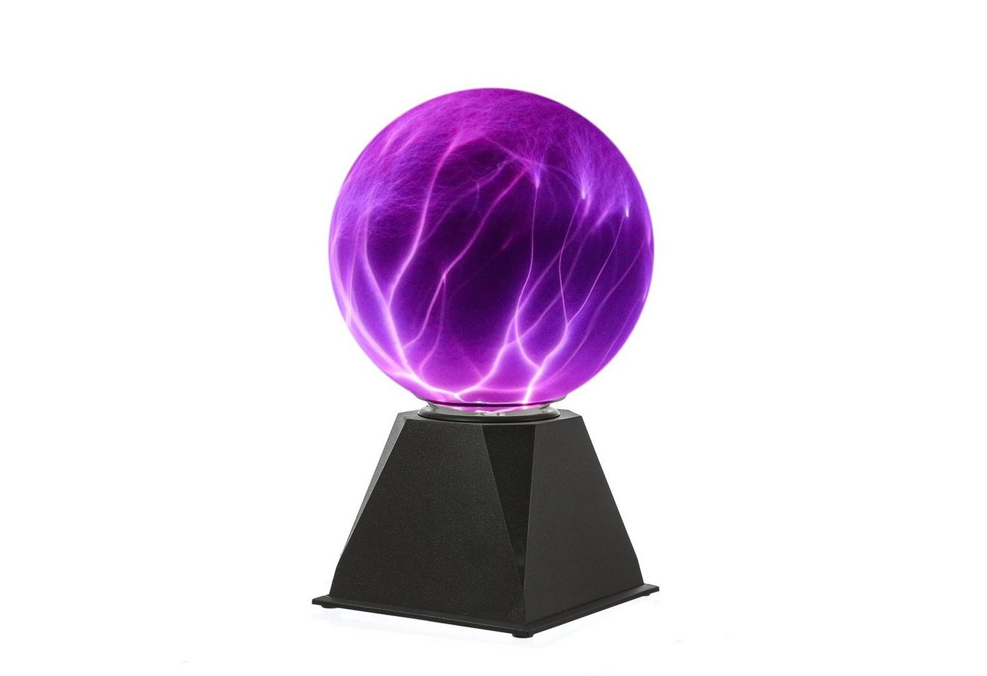 SATISFIRE LED Dekolicht Plasmakugel Plasmaball Retro Lichteffekt mit Blitzshow Automatik lila, violett Bild 2