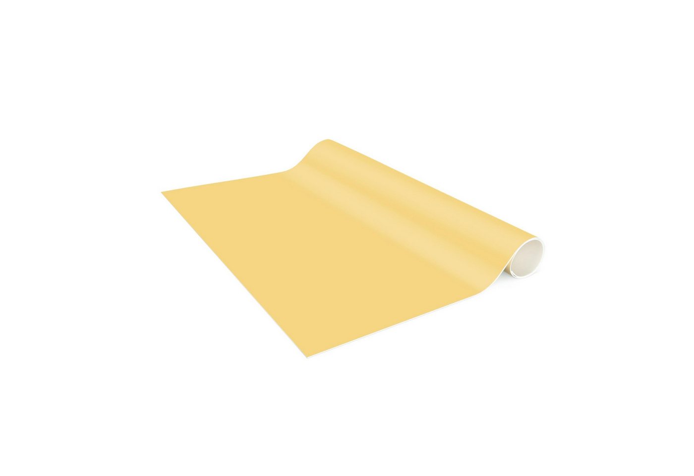 Bilderdepot24 Teppich Teppich Vinyl Flur Küche Einfarbig funktional lang modern, Läufer - gelb glatt, nass wischbar (Schmutz, Tierhaare) Saugroboter & Bodenheizung geeignet Bild 3