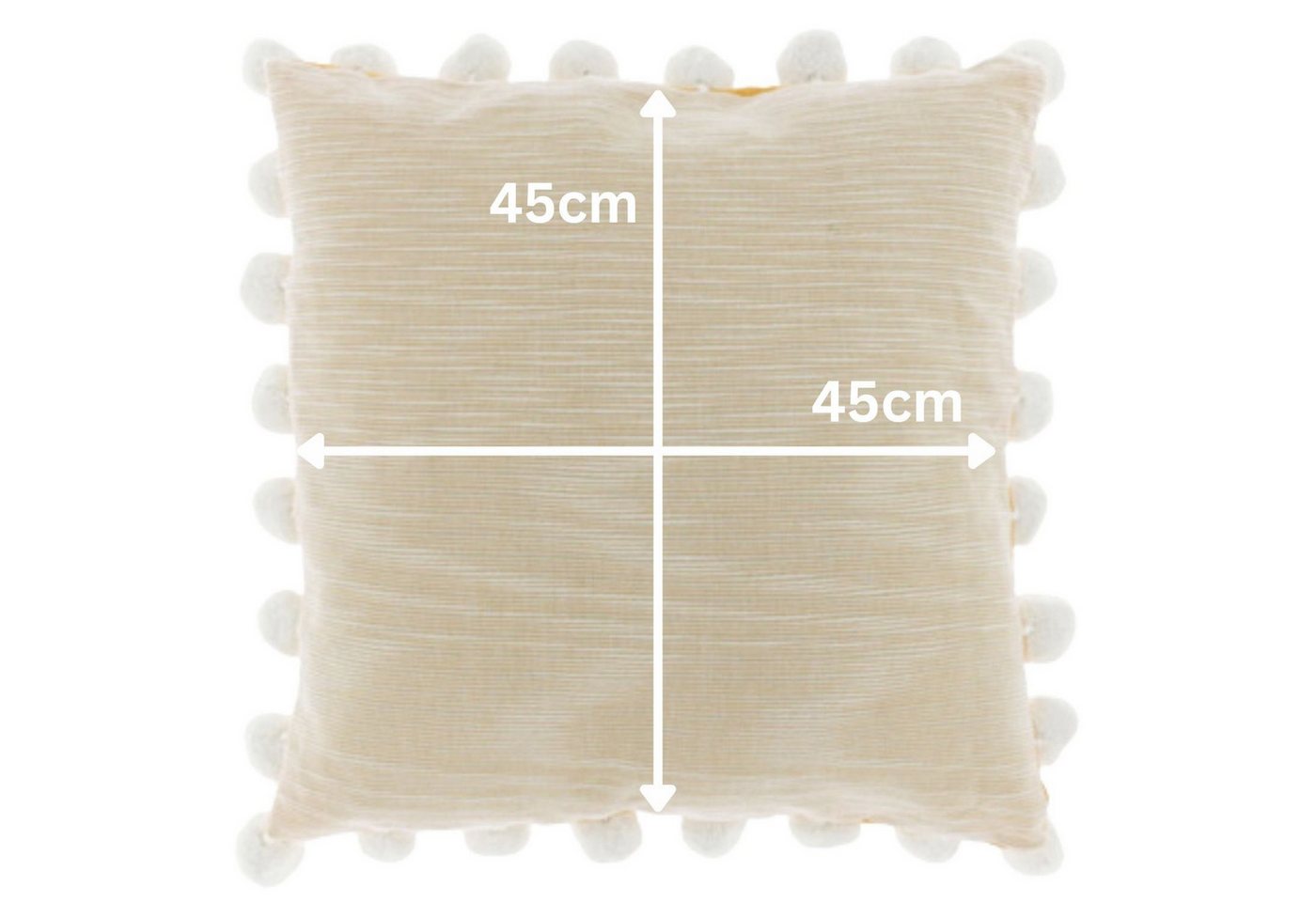 Marrakesch Orient & Mediterran Interior Zierkissen 2er Set Boho Couchkissen Iwan aus Baumwolle in Mango und Grau 45 cm, (2 St)