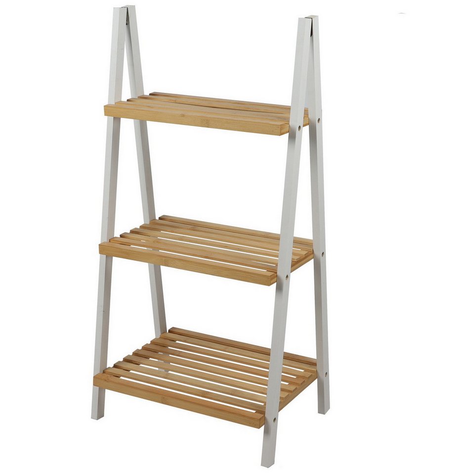 Urban Living Mehrzweckregal Standregal Regaltreppe 3-Etagen Regal Badregal Badezimmerregal