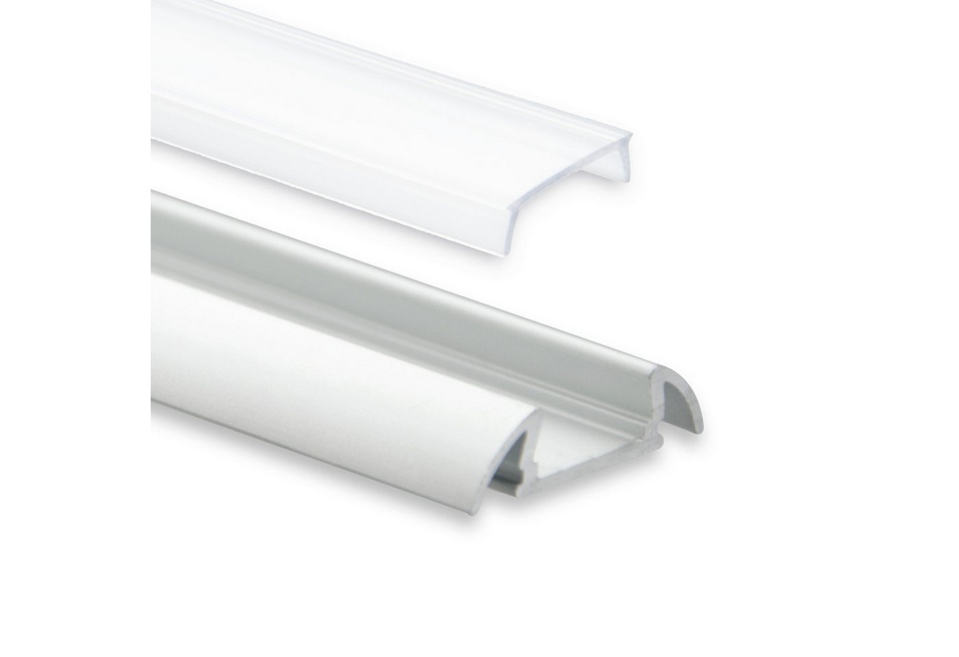 tktrading24 LED-Stripe-Profil GX-PO17 LED Alu AUFBAU-Profil 200cm, LED Alu Stripes max. 11 mm silber Bild 2